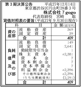 7gogo決算公告