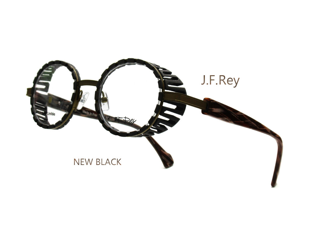 J.F.Rey(ジェイエフレイ)*3Dプリンタ製のスチパン丸眼鏡*NEW BLACK