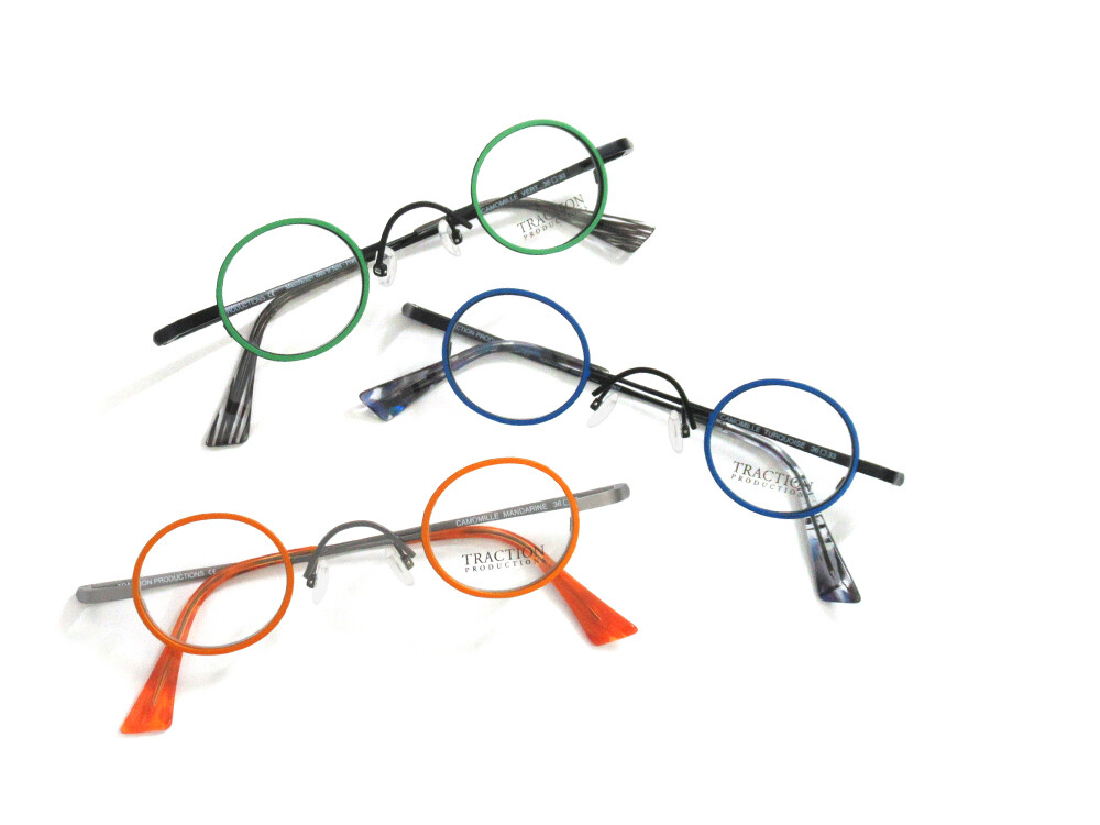 TRACTION(トラクション)｜CAMOMILLE｜カラフルポップな丸メガネ ～9月  