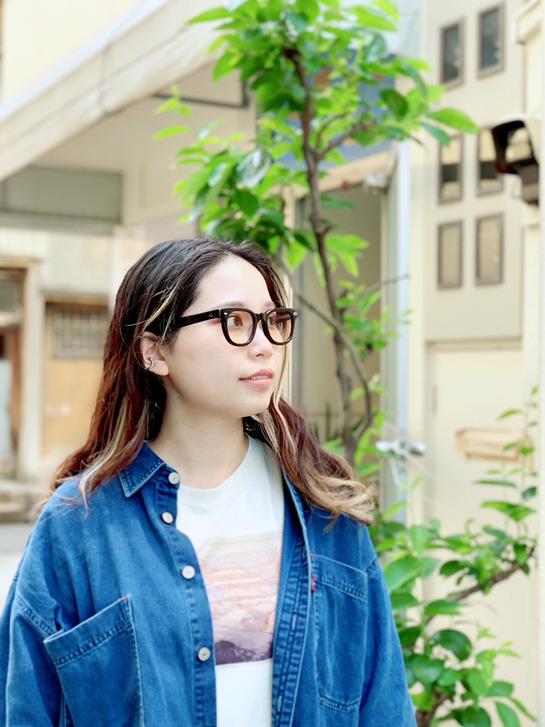 里美さんとサングラス