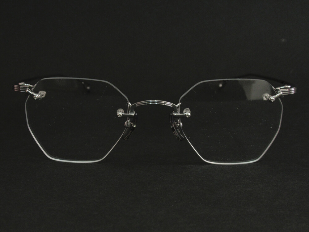 999.9】レンズ縦幅深めの多角形 シンプルリムレス【TW-20T】 : メイド