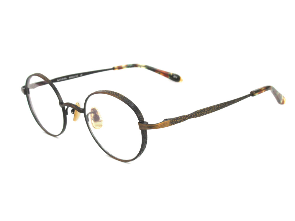 大正ロマン】彫金のような模様が美しいメタルラウンド【8gi0ラ39タ6u