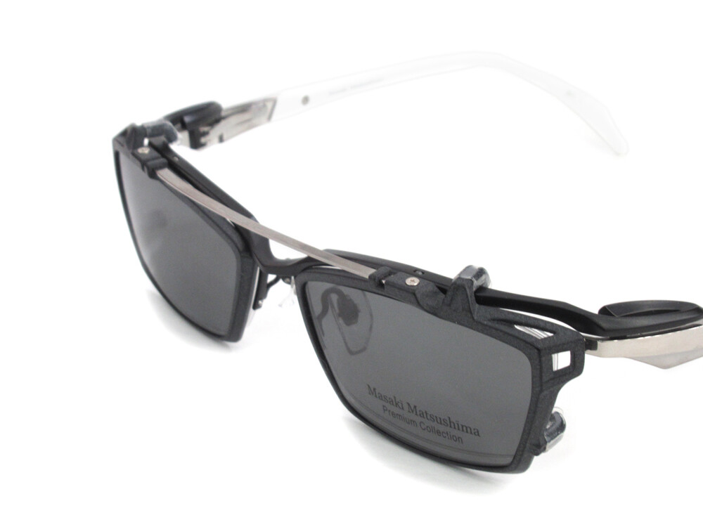 Masaki Matsushima】クリップオン偏光サングラス付き！大きめフロント