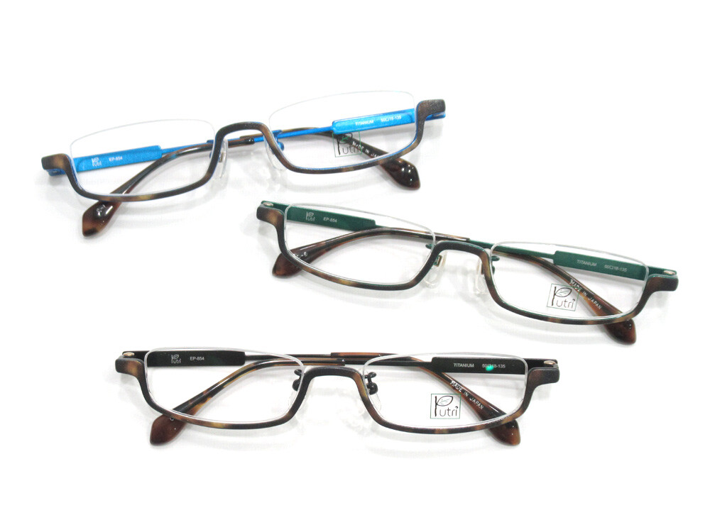 Putri】待望の再入荷！差し色がキュートなべっ甲柄アンダーリム