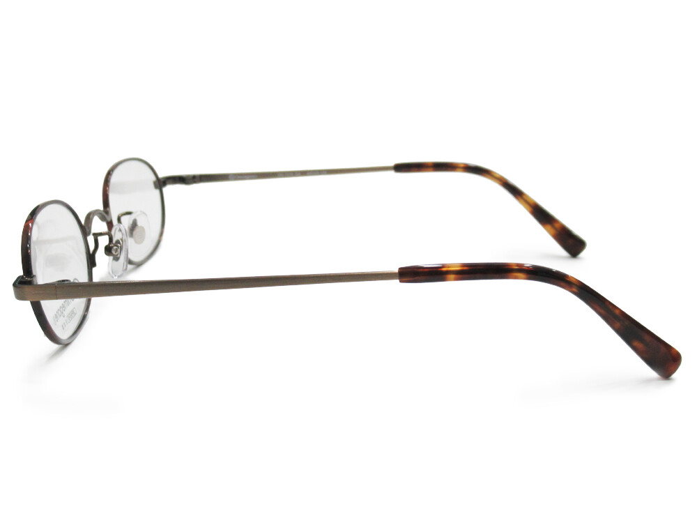 アンティークな度入り眼鏡　オーバル型メガネ　レトロ　アンティーク　インテリア Onimegane】アンティークカラーのオーバルメガネ！パート2【OG-7218