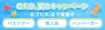 2017夏のキャンペーン実施中