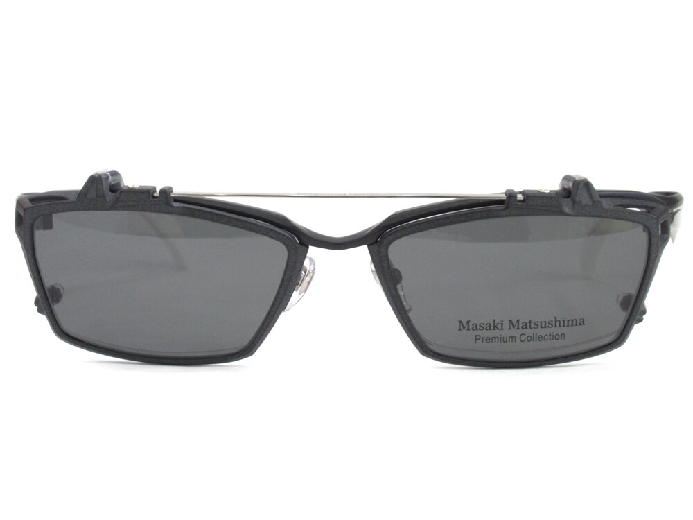 Masaki Matsushima】クリップオン偏光サングラス付き！大きめフロント