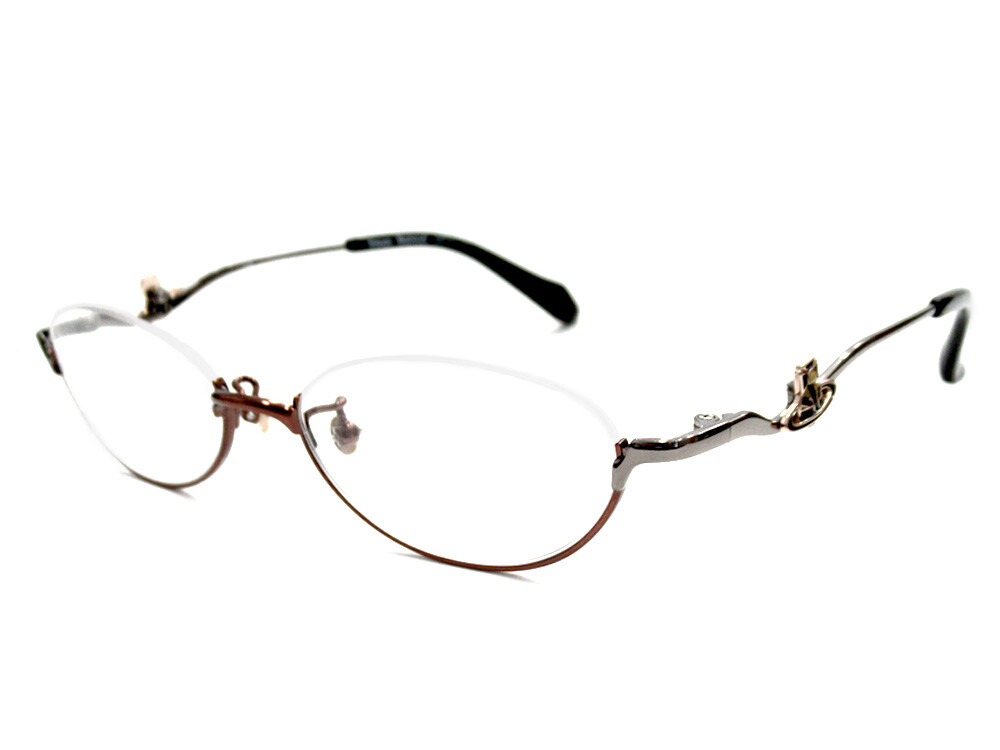 ヴィヴィアンウエストウッド　メガネ　y2k アンダーリム Vivienne Westwood】小ぶりで可愛いデザインのアンダーリム4色【VW5107