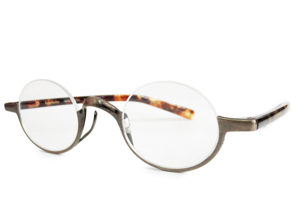 期間限定値　未使用　KMN-800 カメマンネン　アンダーリム　アンティークGD KameManNen】レトロ可愛いアンダーリム【KMN800】新入荷