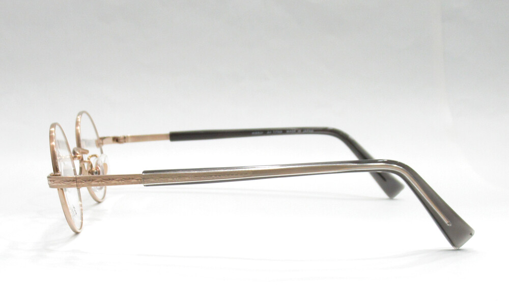 生粋 Tk 703 純国産 明るいゴールドフレームの丸眼鏡 メイドが接客するメガネ屋 キャンディフルーツ オプティカル