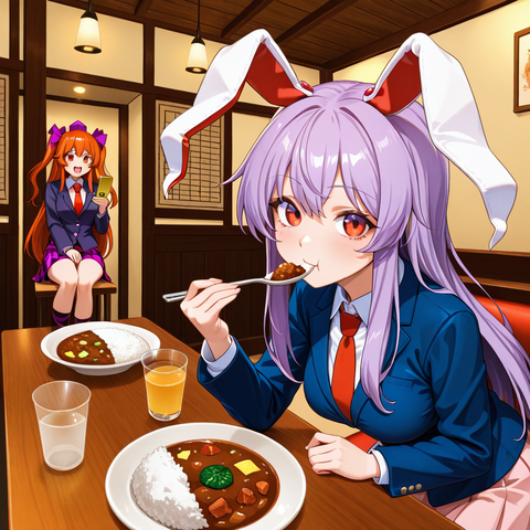 pixai-1902737965047125287-金曜日はカレーの日、18日はイナバの日、姫海棠はたての日