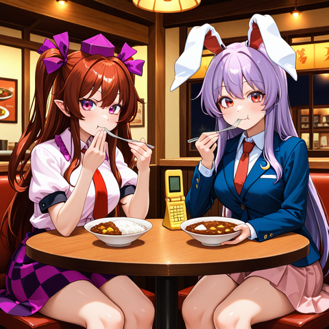 pixai-1902737579278111662-金曜日はカレーの日、18日はイナバの日、姫海棠はたての日