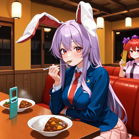 pixai-1902737193814785357-金曜日はカレーの日、18日はイナバの日、姫海棠はたての日 (1)