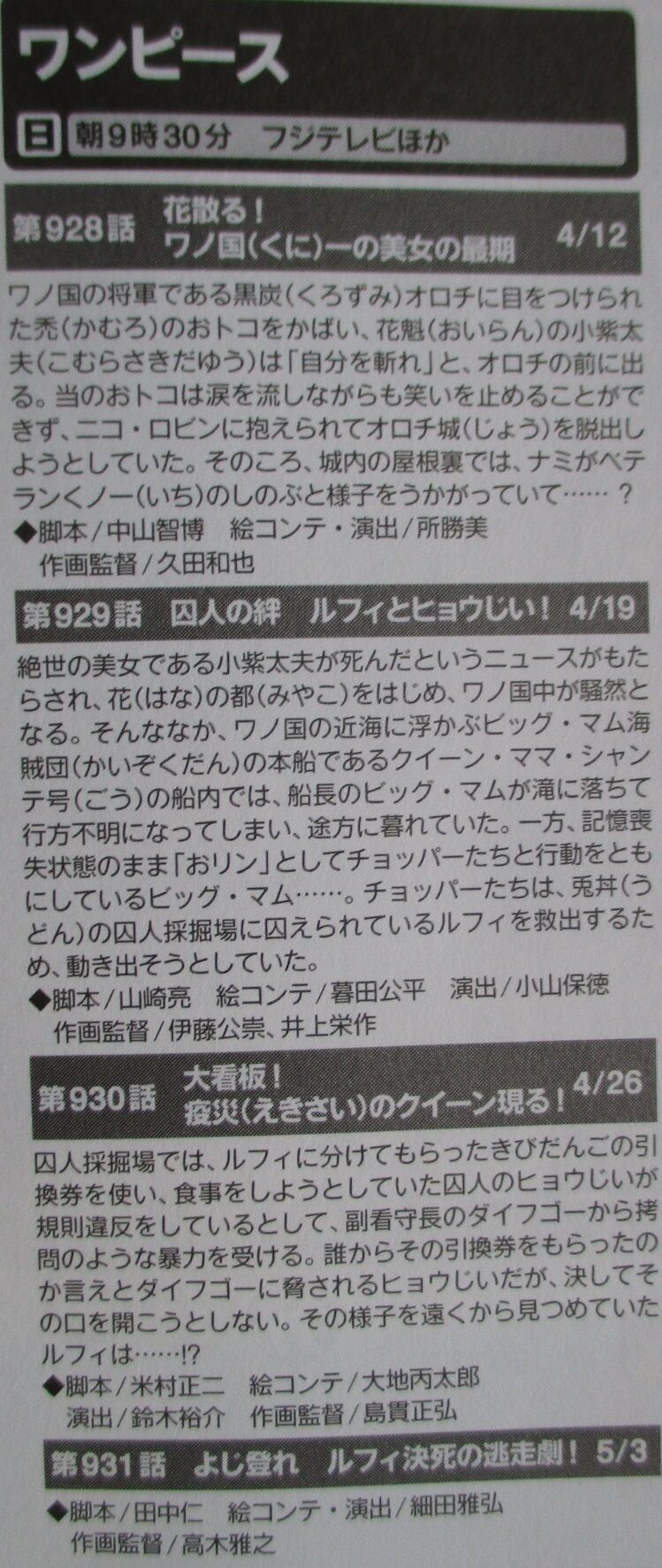 アニメ ワンピース One Piece コロナウイルスのせいで 収録休みになってしまった件 声優の安全の為には 仕方ない もぇもぇあにめちゃんねる