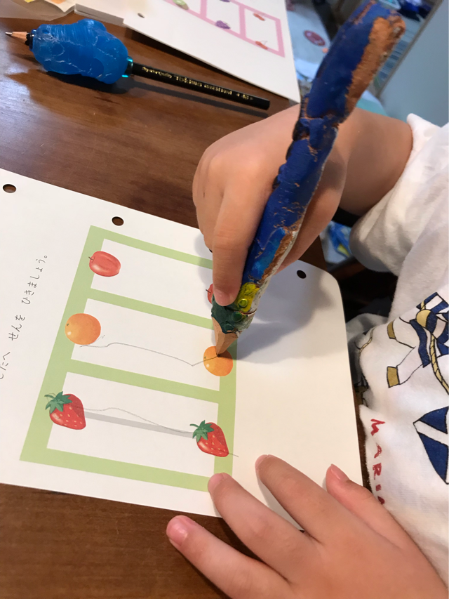 長男お手製の鉛筆u0026おゆまる特製グリップ : もえもえ日記