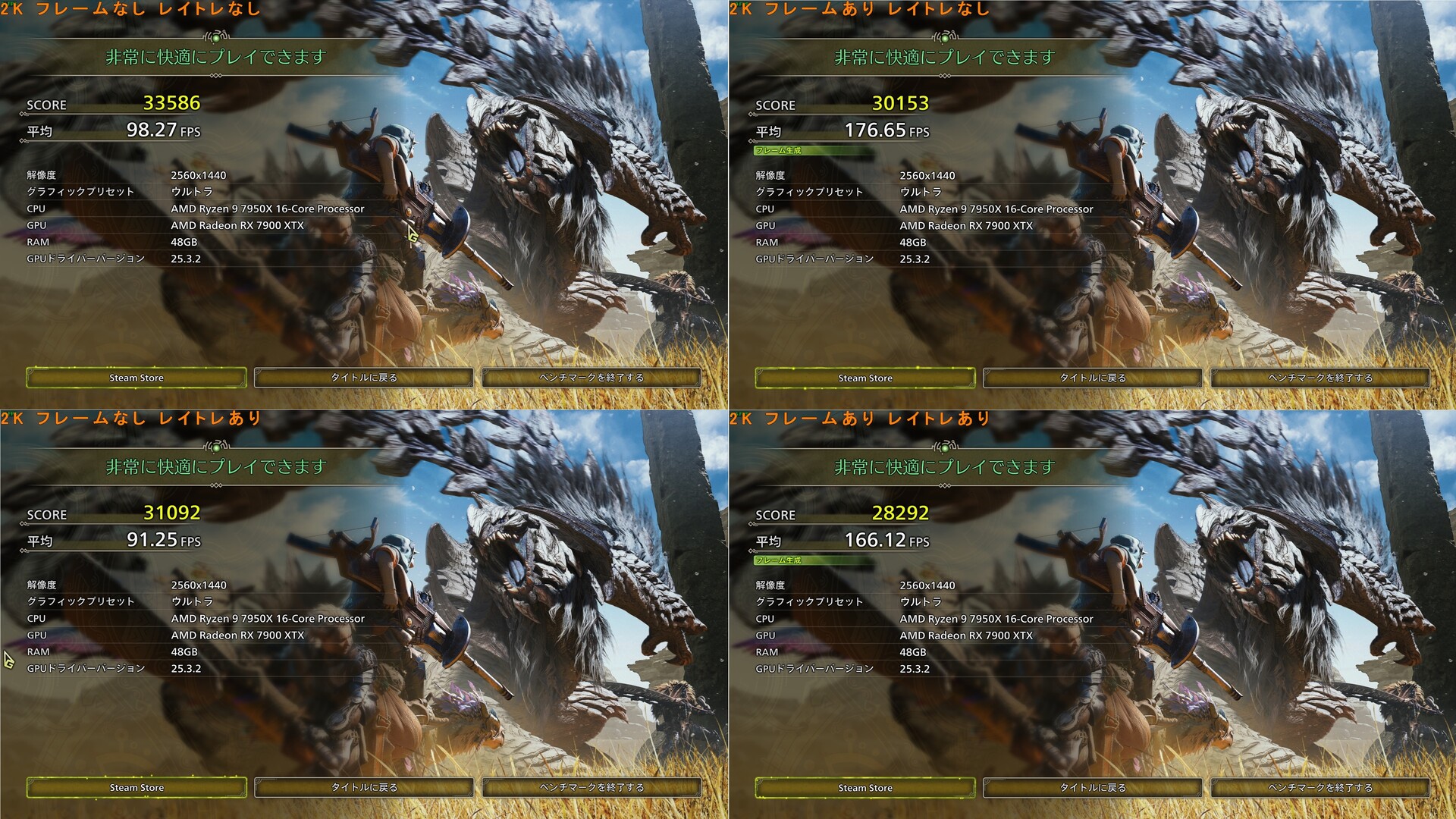 モンハンワイルズの大本命！ RX7900XTX！ : クアッドコアですよ