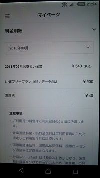 ラインモバイル月額500円 (5)