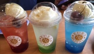 くら寿司 クリームソーダ ほうじ茶パフェR (1)