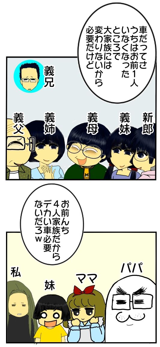 嫁姑同居変 363 嫌悪感で夫の顔が大嫌いな義母の顔に見えてくる メンコスケダモノ 猫3匹とゲーマーのもふもふ生活漫画絵日記 Powered By ライブドアブログ