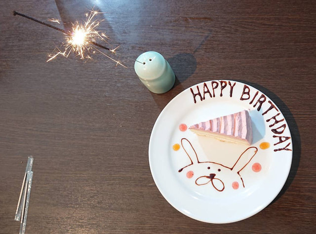 ステーキのあさくま へ行ってきました 上場記念フィレステーキ 無料サービスの誕生日ケーキでお腹いっぱい ムギとあれこれ節約日記