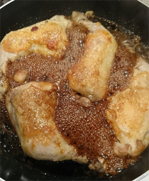 フライパンでローストチキン 我が家の定番かぼちゃサラダ レシピ ムギとあれこれ節約日記