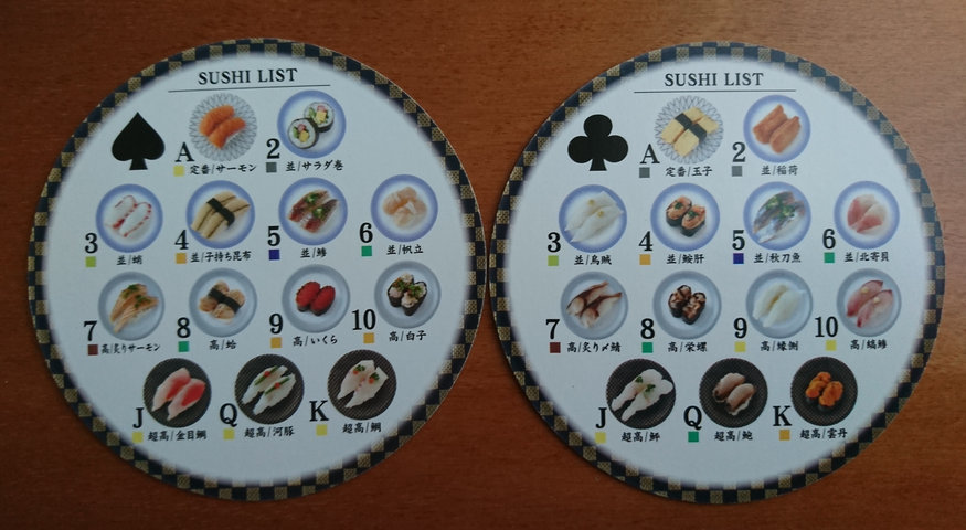 リアルトランプシリーズ 寿司トランプ編 ムギとあれこれ節約日記