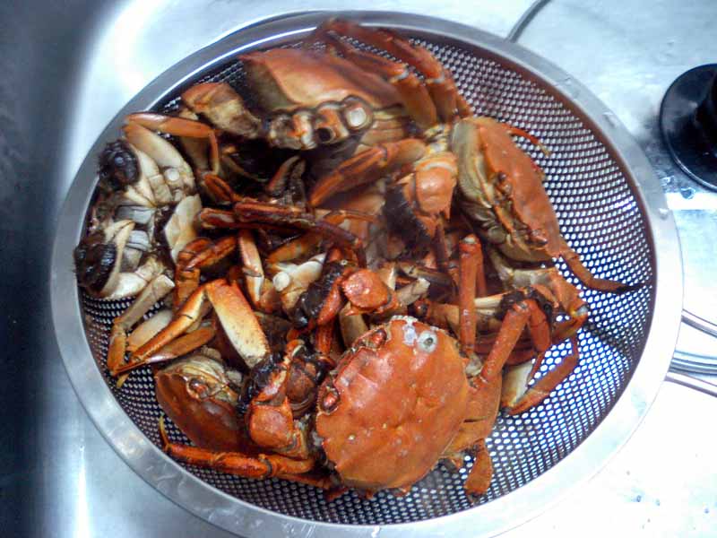 川蟹の甲羅味噌焼き の作り方 今期最後のモクズガニ もぐもぐぶーぶー