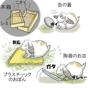 牧草トレー うさぎ絵日記 牧草トレー うさぎ絵日記