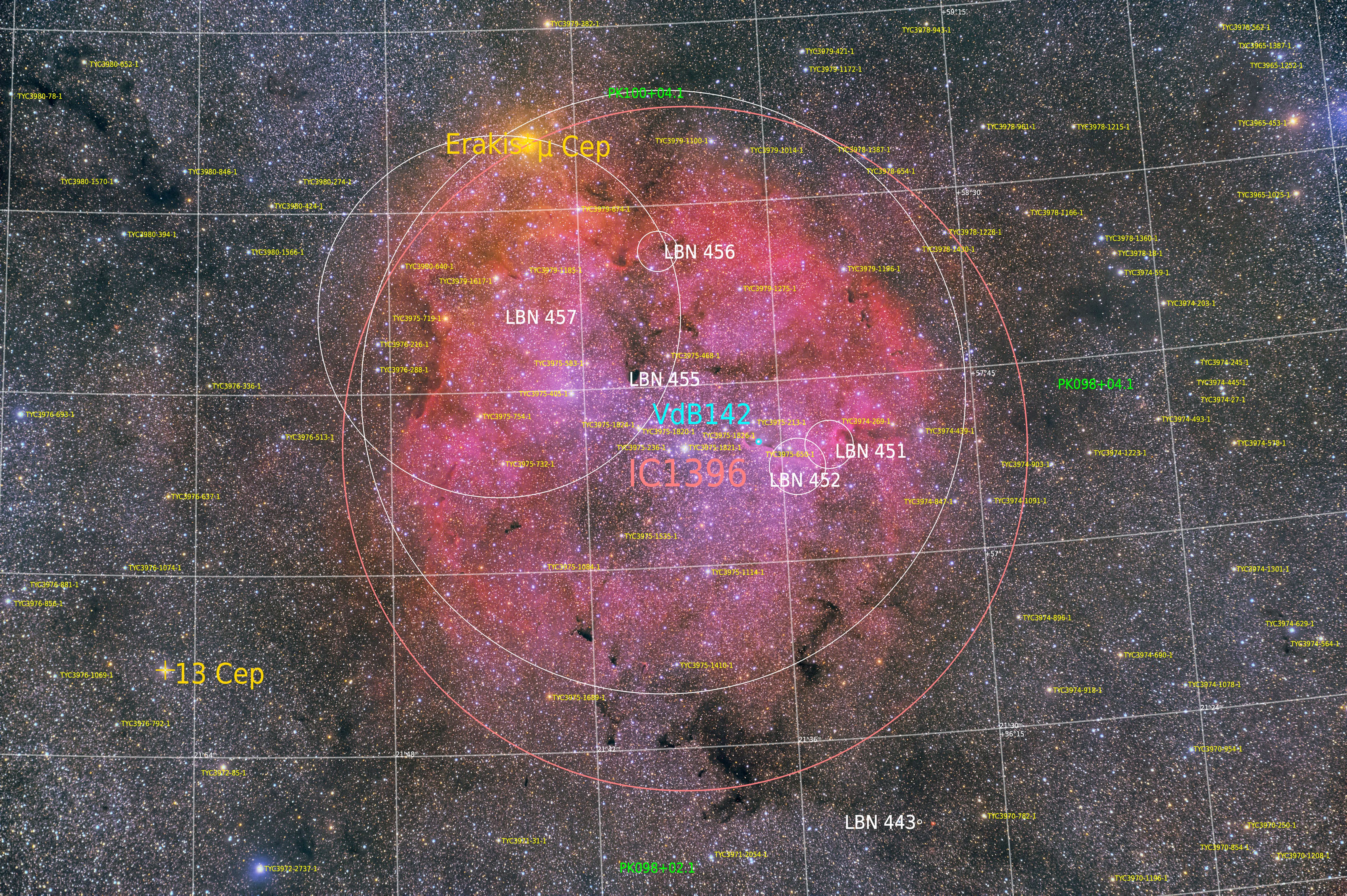 ナローバンド3作例目: VdB142象の鼻星雲 : ほしぞloveログ