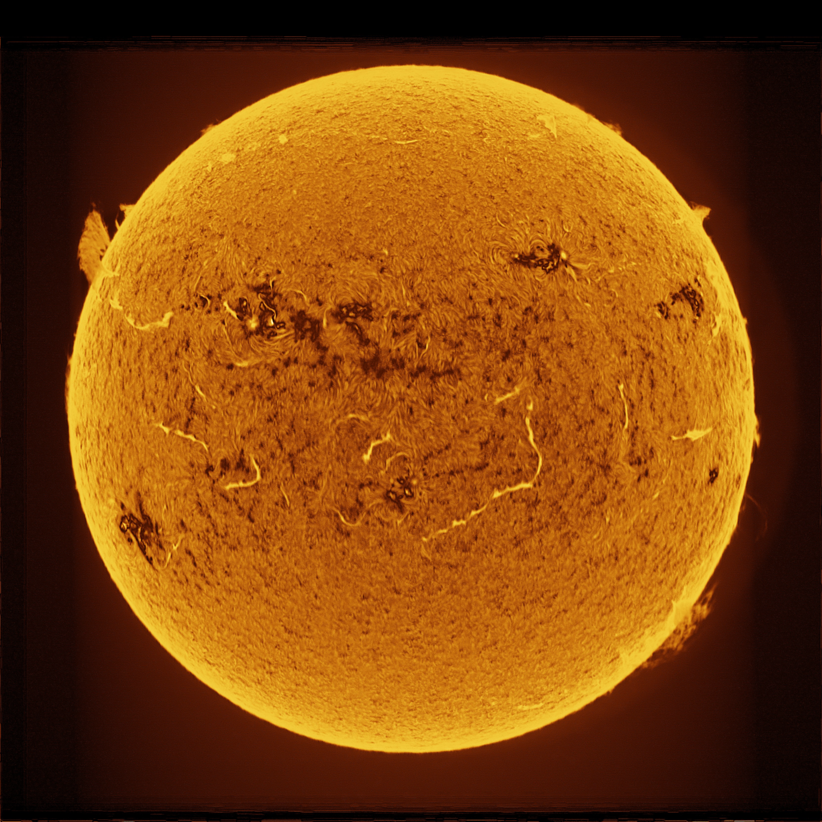 太陽全景Hα線の観察記録 : ほしぞloveログ