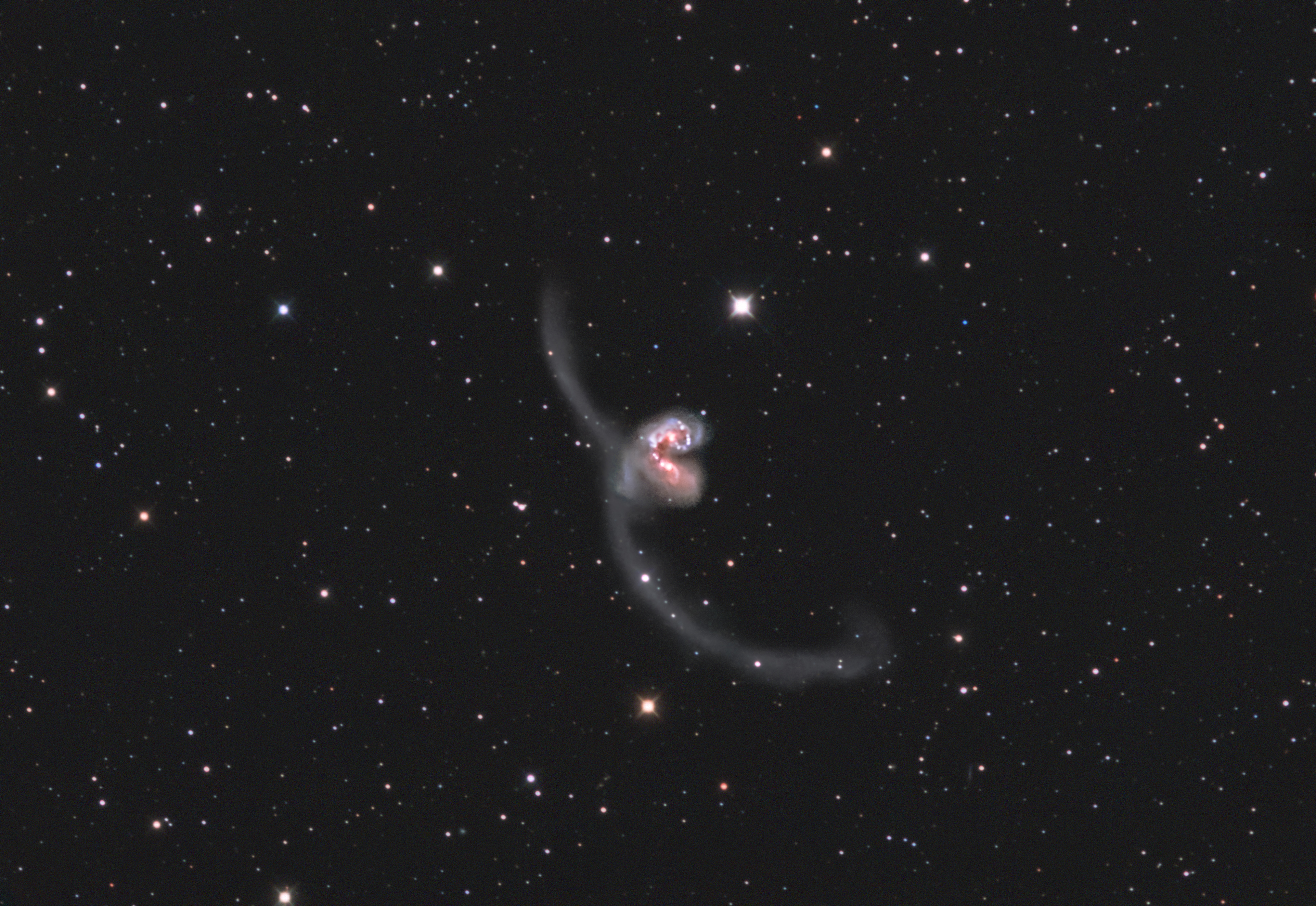 Ngc4038 アンテナ銀河の画像処理 ほしぞloveログ