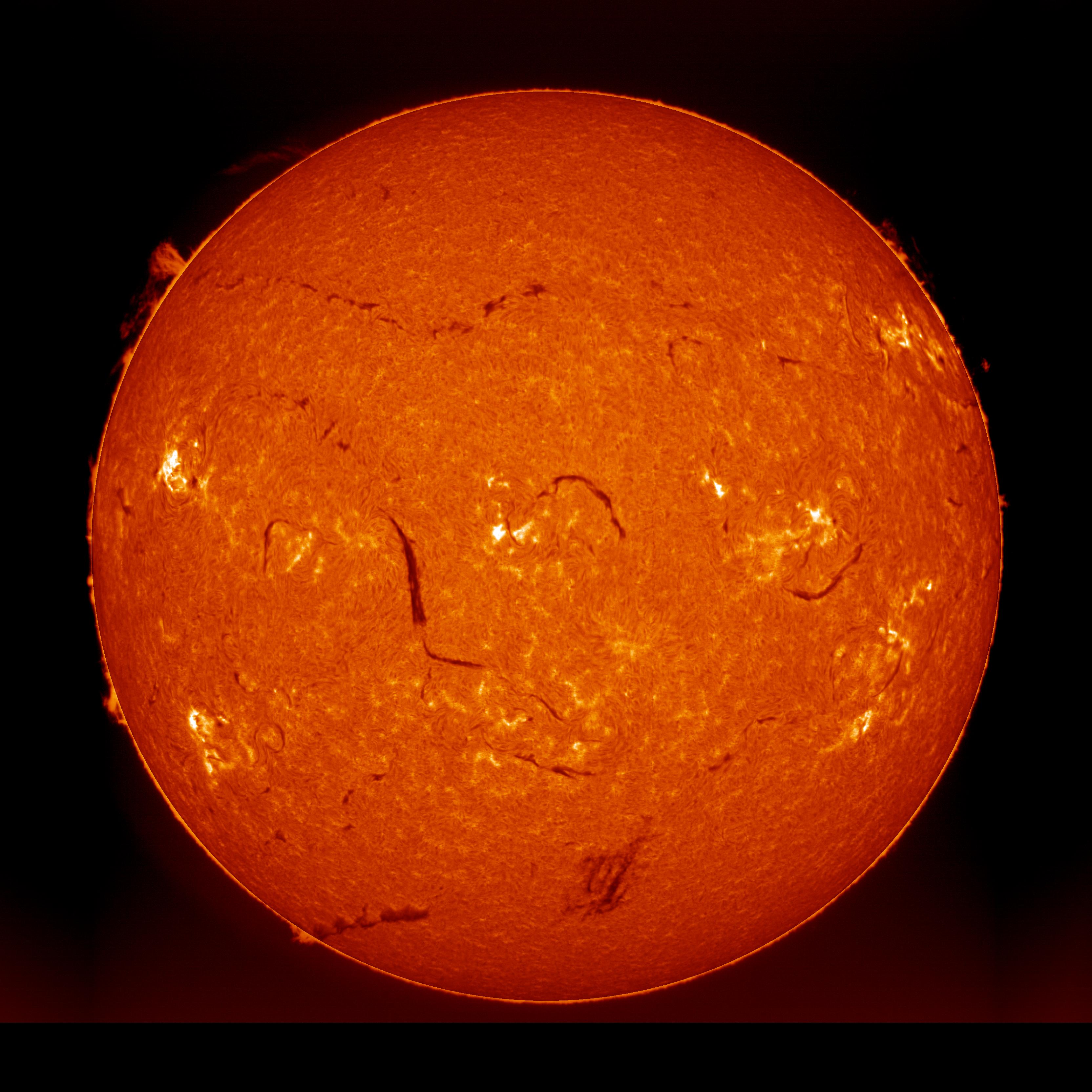 太陽全景Hα線の観察記録 : ほしぞloveログ