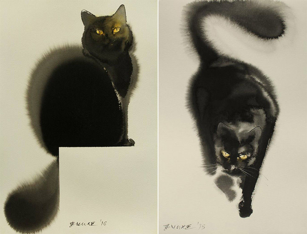 滲みの魔術師 水墨画の様に滲みを活かして表現された動物世界が凄いと海外で話題に もふもふちゃんねる 滲みの魔術師 水墨画の様に滲みを活かして表現された動物世界が凄いと海外で話題に もふもふちゃんねる