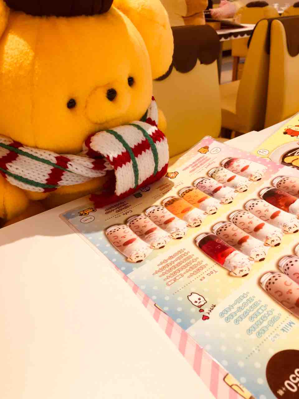 20200102🎀ポムポムプリンカフェ横浜さん : プリンくんと私