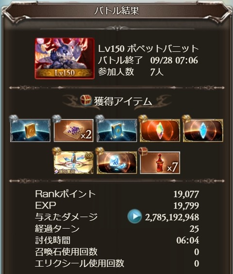 【グラブル】第84回「決戦!星の古戦場」最終日