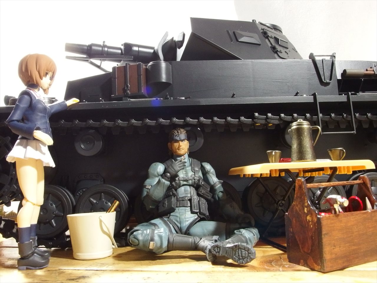 Figma戦車 1 12 号戦車 で遊ぶ クローゼットの中のフィギュア達