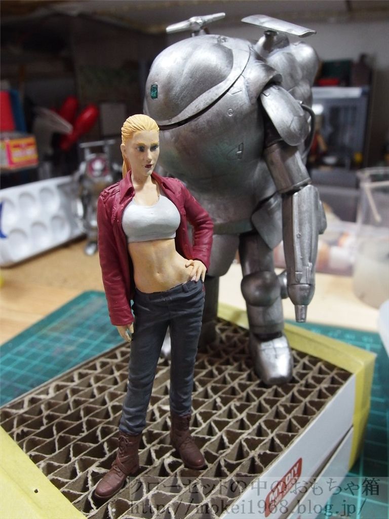 ブリックワークス マシーネン 1 傭兵軍女性テストパイロット 塗装へ クローゼットの中のフィギュア達 ブリックワークス マシーネン 1 傭兵軍女性テストパイロット 塗装へ クローゼットの中のフィギュア達