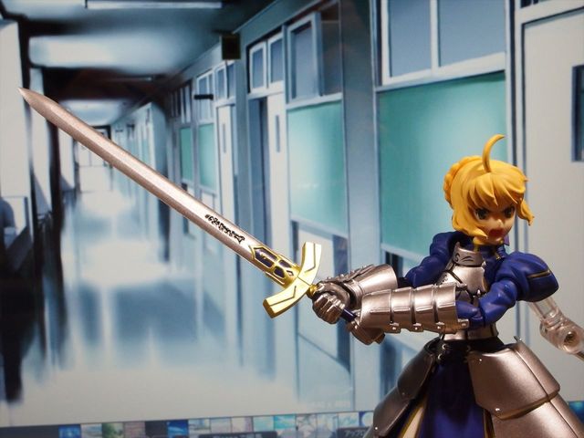 クローゼットの中のフィギュア達 Figma 背景画を変えて写真を撮ってみる セイバー レイカ カナン リトルアーモリー