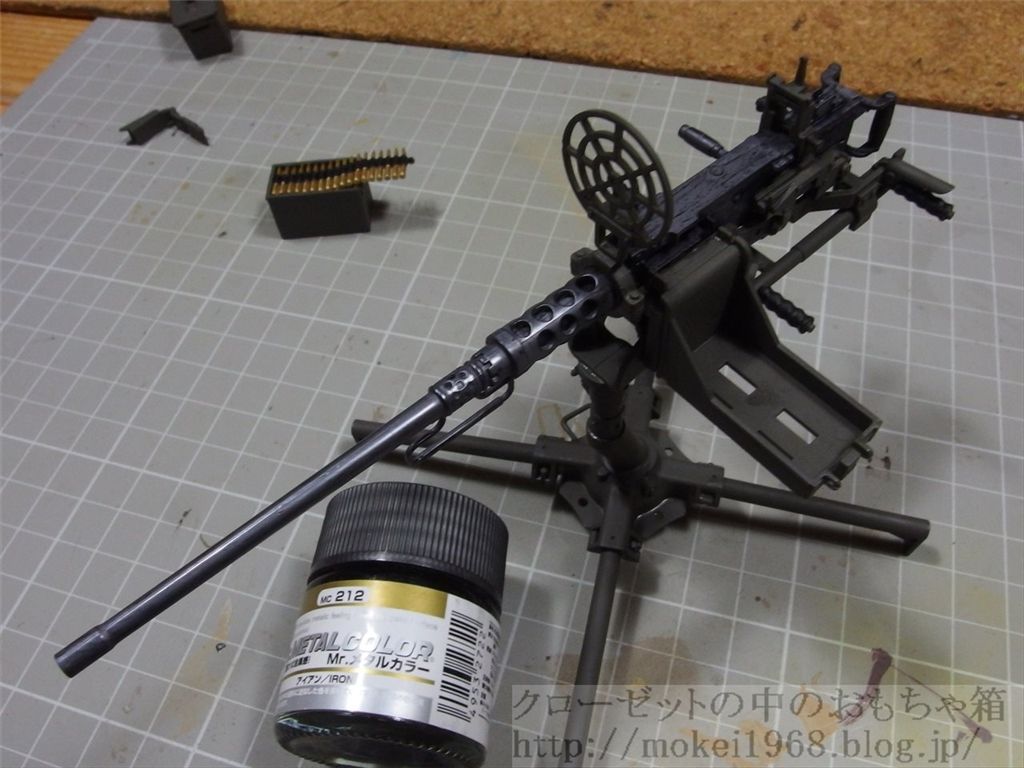 リトルアーモリー M2重機関銃 車載搭載用ベースを作って載せる クローゼットの中のフィギュア達 リトルアーモリー M2重機関銃 車載搭載用ベースを作って載せる クローゼットの中のフィギュア達