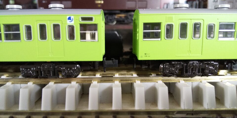 KATO Nゲージ 103系ウグイス色 基本セット LED交換等 : クローゼットの