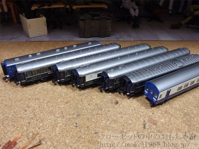 KATO オリエントエクスプレス88に自作テープLED室内灯取付け