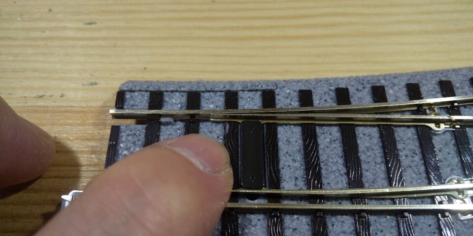 KATO HOゲージ 4番 手動ポイント : クローゼットの中の鉄道模型