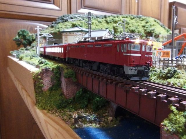 KATO ED78 EF71 50系客車 レイアウト入線 : クローゼットの中の鉄道模型