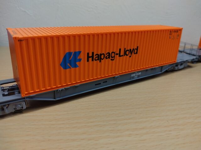 1/80 モデルアイコン 海上コンテナシリーズ 3個 モデルアイコン 1/80 海上コンテナ Hapag-Lloyd 40ft : クローゼットの