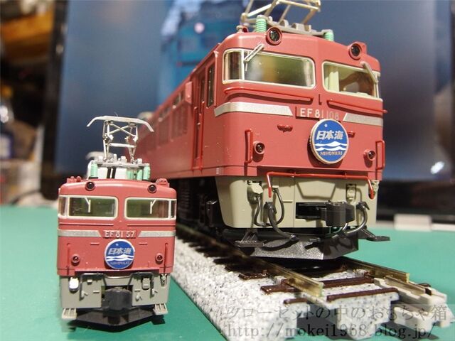 Kato Ho Ef81と N Ef81 クローゼットの中の鉄道模型