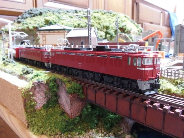 KATO ED78 EF71 50系客車 レイアウト入線 : クローゼットの中の鉄道模型