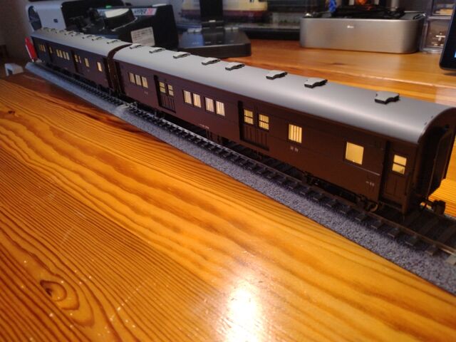 KATO HO マニ60 350 ・マニ61 350 荷物車 自作室内灯取付