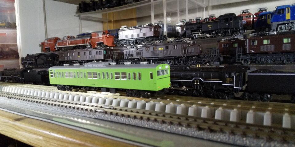 KATO Nゲージ 103系ウグイス色 基本セット LED交換等