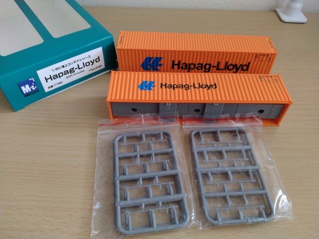 モデルアイコン 1/80 海上コンテナ Hapag-Lloyd 40ft : クローゼットの