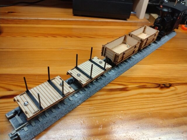 コスミック Oナロー 平トロッコAとB組立キット : クローゼットの中の